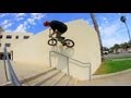 Devon Smillie riding BMX in Huntington Beach